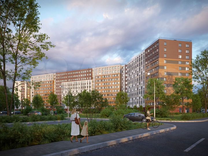 2-к. квартира, 69,3 м², 9/12 эт.