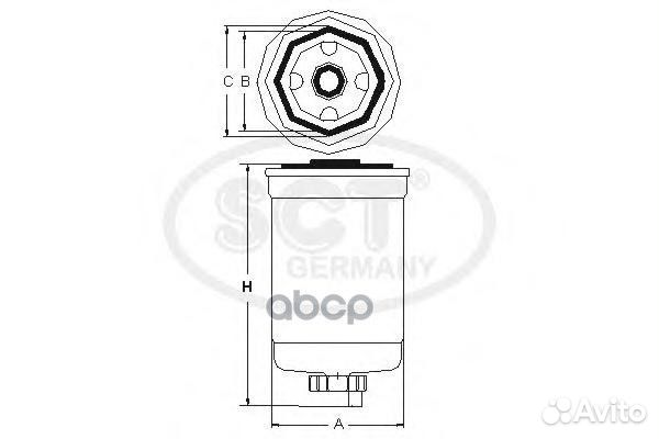 Фильтр топливный ST792 SCT