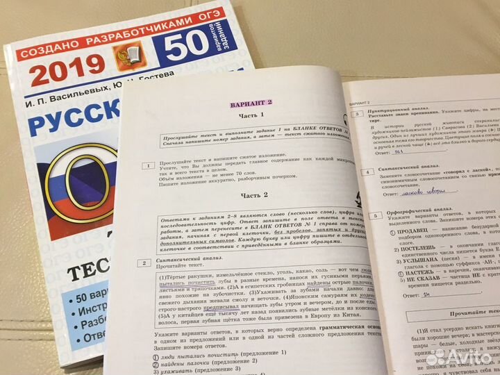 Огэ русский язык 9 класс