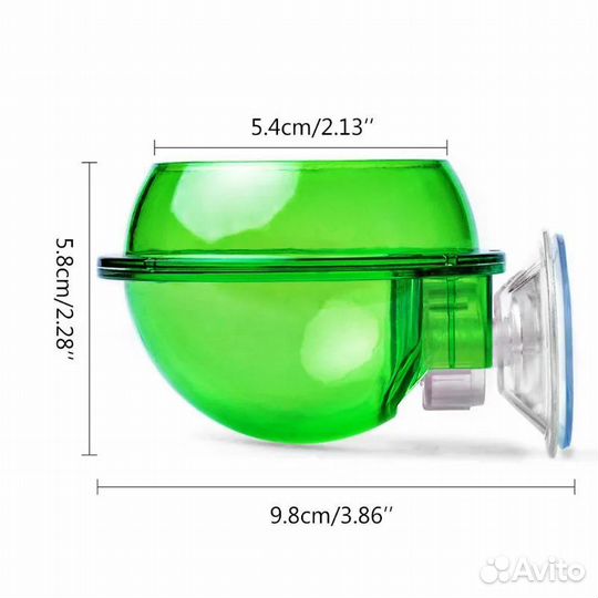 Кормушка/поилка для рептилий на присоске