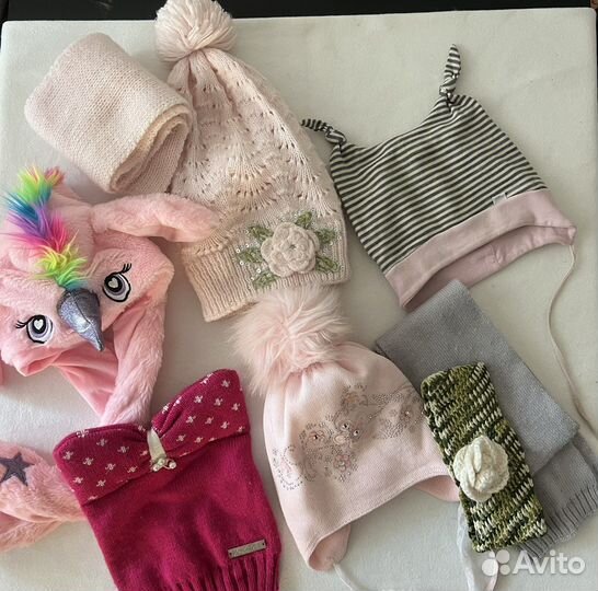 Шапки пакетом для девочки