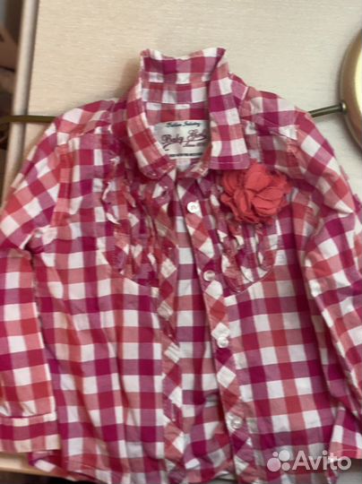 Рубашка zara для девочки 104