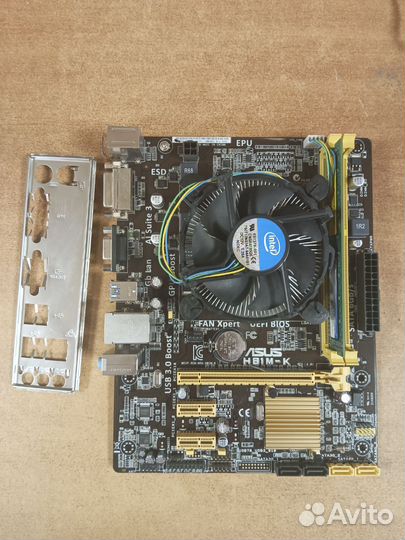 Комплект цп+мат плата+ озу+охлаждение