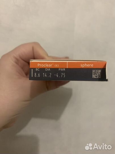 Линзы контактные -4,75