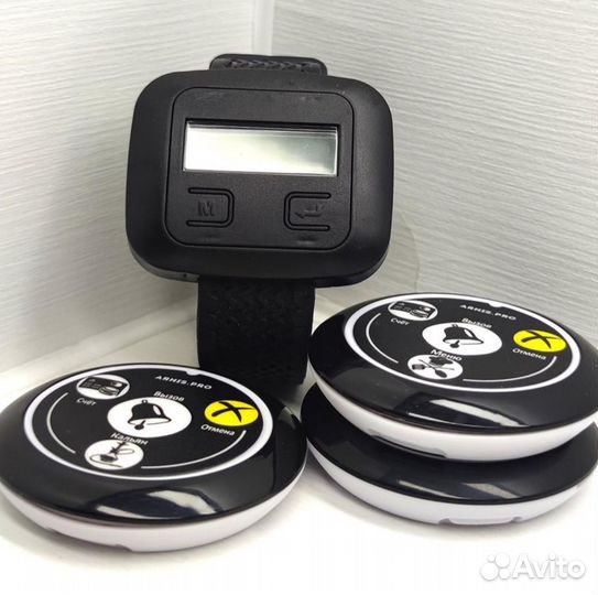 Кнопка вызова официанта, персонала с часами Эконом