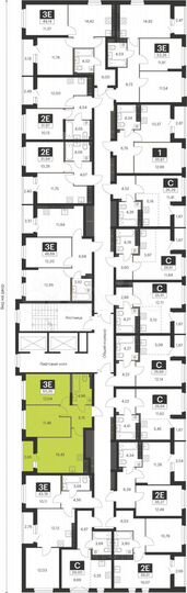 2-к. квартира, 50,4 м², 11/16 эт.