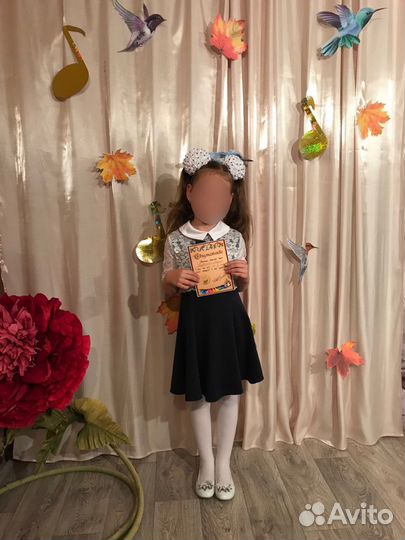 Платье для девочки школьное