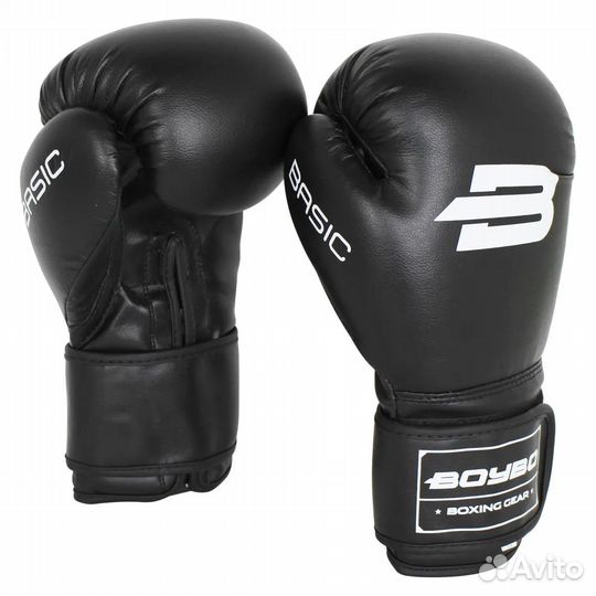 Перчатки боксерские BoyBo Basic BBG100 черные (8oz