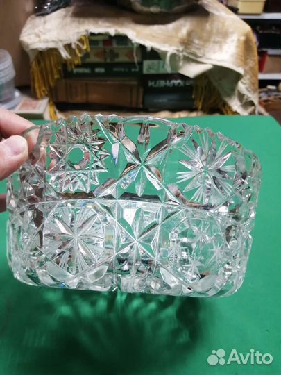 Хрустальная ваза, салатник СССР