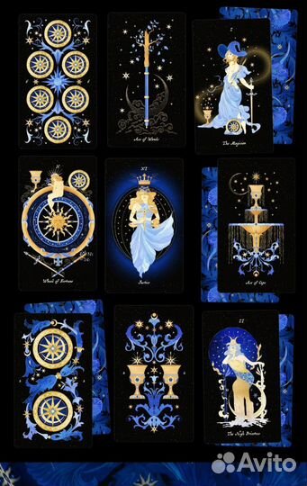 Колода cocorina Aurora Tarot Blue Edition