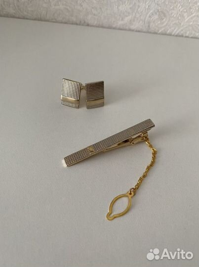 Запонки и зажим для галстука