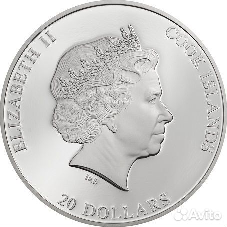 Монета Крик Эдвард Мунк Острова Кука 2018г серебро