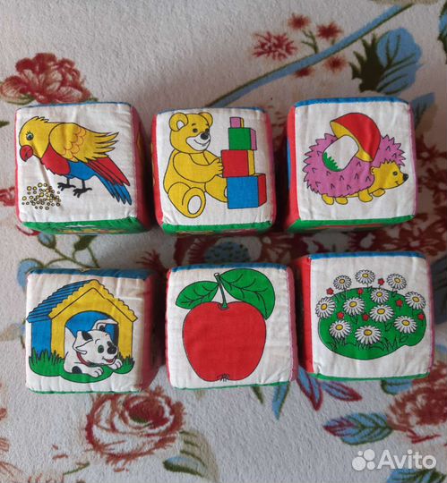 Мягкие кубики большие