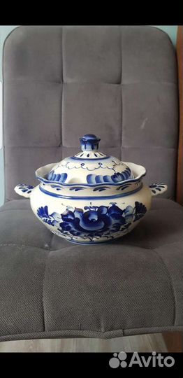 Супница Гжель