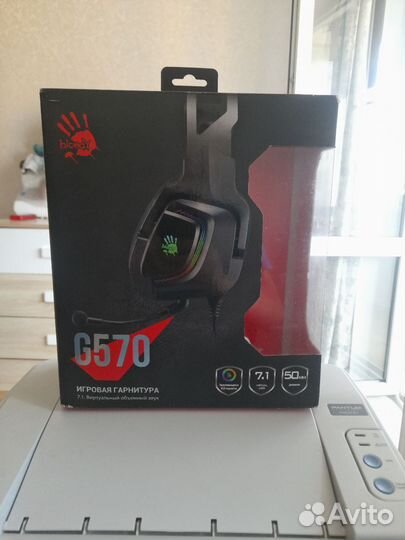 Проводная гарнитура A4Tech Bloody G570 черный