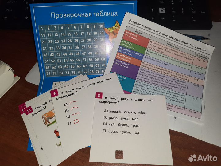 Учебное пособие-игра русский язык 1-2 класс