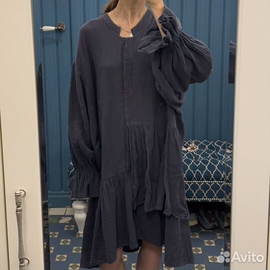 Платье country textile boho shirt