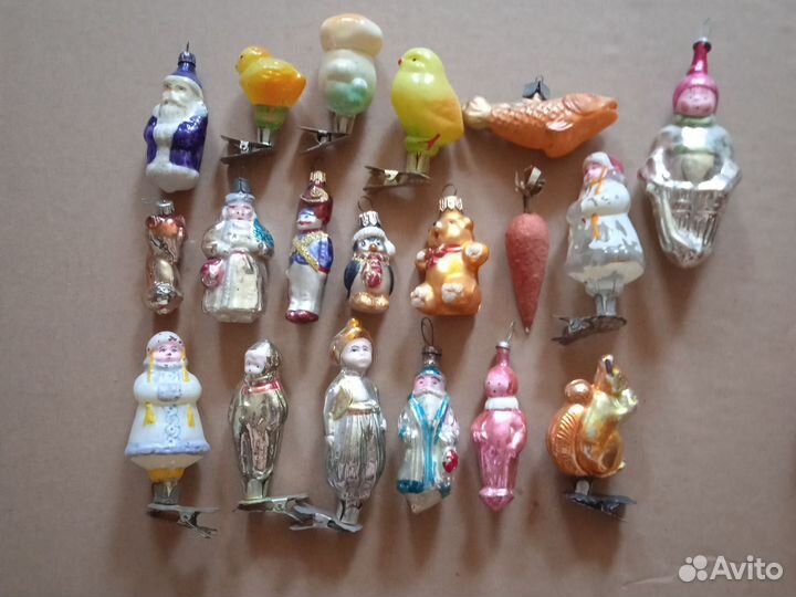 Елочные игрушки СССР и гдр