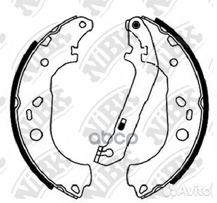 Колодки тормозные барабанные зад FN51001 NiBK