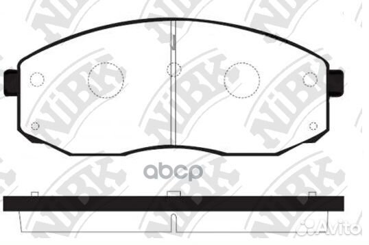 Колодки тормозные дисковые передние NiBK PN0601