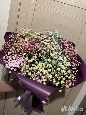 Букет цветов, гипсофила, доставка