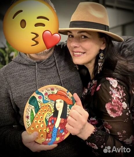 Портрет на тарелке