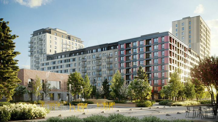 2-к. квартира, 62 м², 4/10 эт.