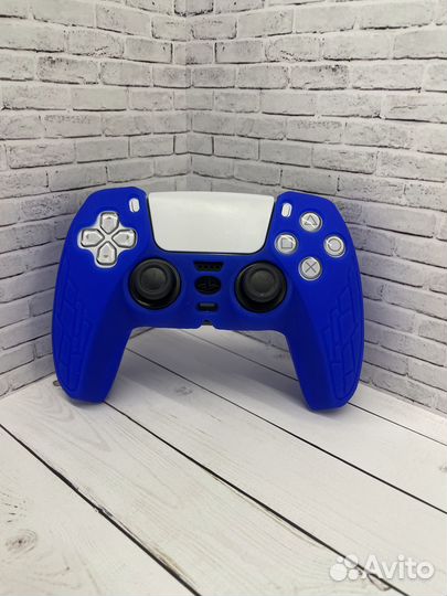 Чехол для геймпада PS5 синий