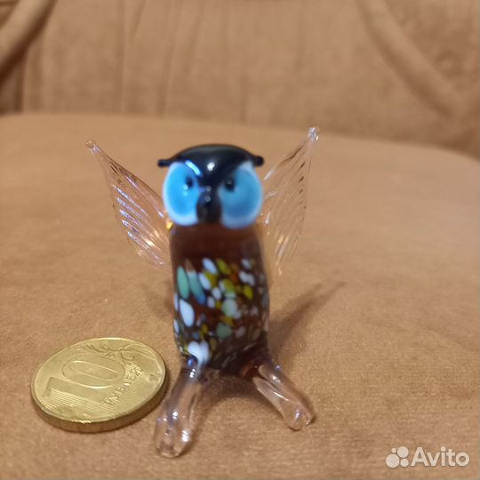 Стеклянные фигурки животных