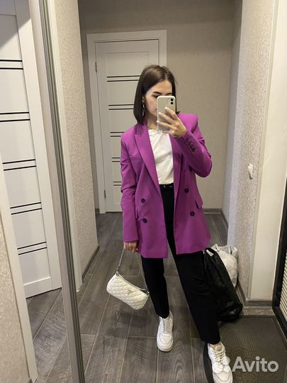 Пиджак Zara розовый