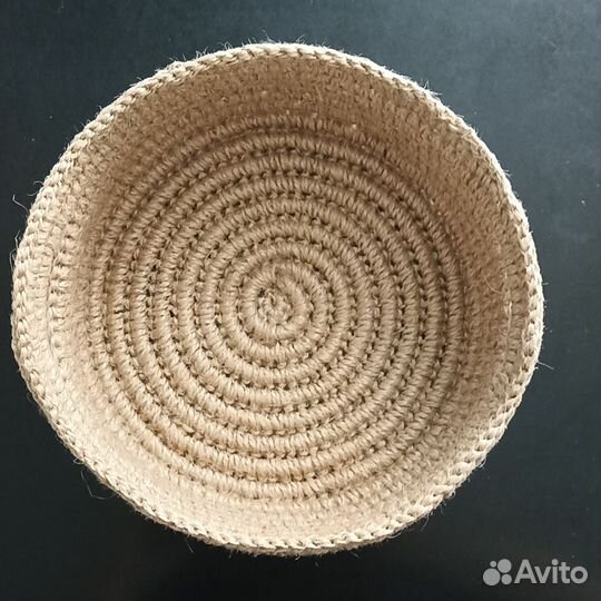 Корзина джутовая. Ручная работа
