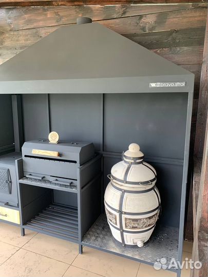 Мангал + печь под казан + тандыр