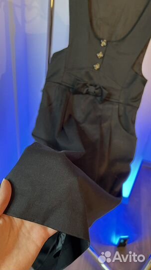 Черное платье футляр на блузку им водолазку