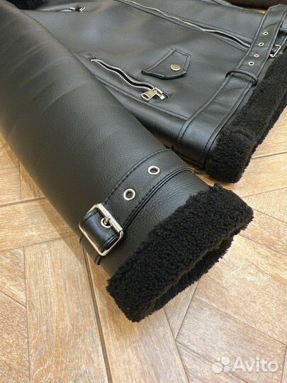 Новая Куртка дубленка авиатор 44 р Экокожа