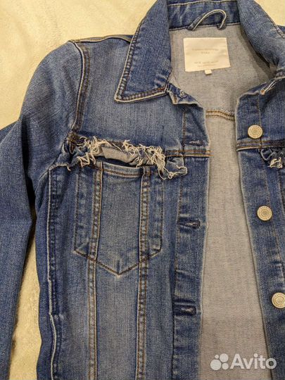 Джинсовая куртка zara 42