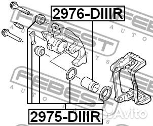 2976diiir Поршень суппорта тормозного заднего