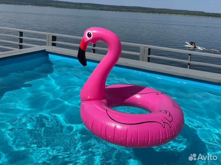 Надувной фламинго 120см