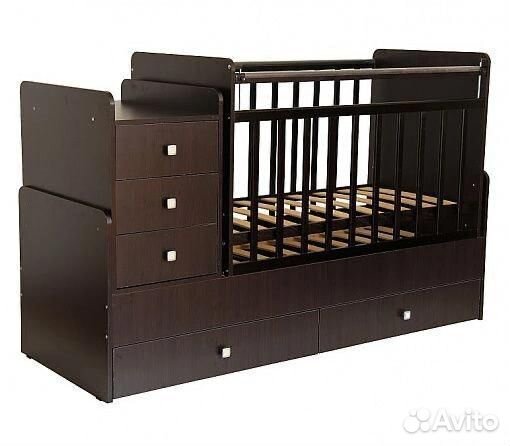 Манеж кроватка 3в1