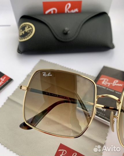Очки ray ban square коричневые