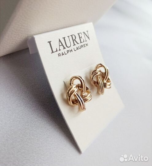 Ralph Lauren серьги гвоздики витые