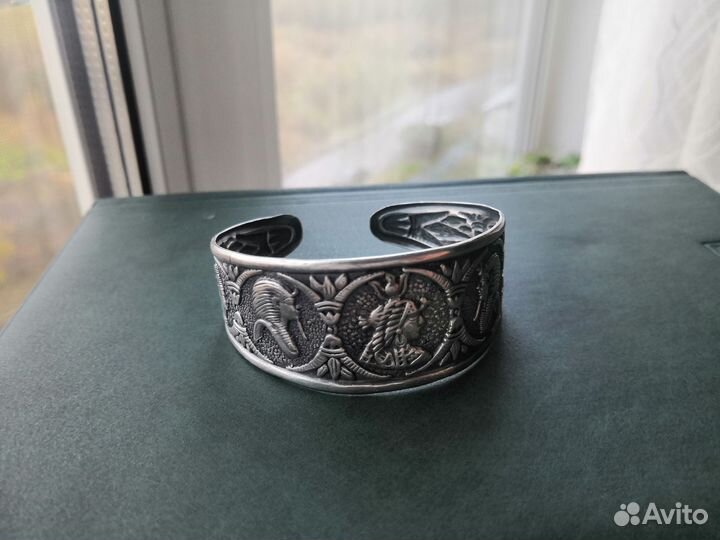 Браслет посеребренный