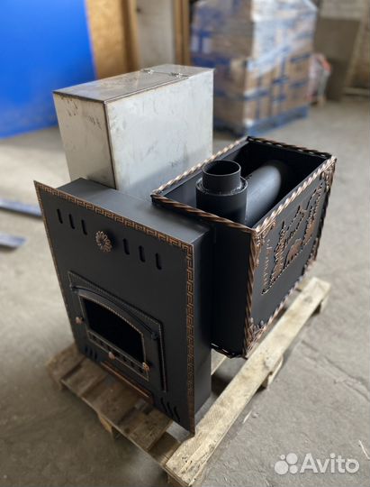 Печь для бани с баком