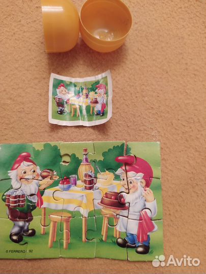 Пазлы из Киндер сюрприз 1992 г