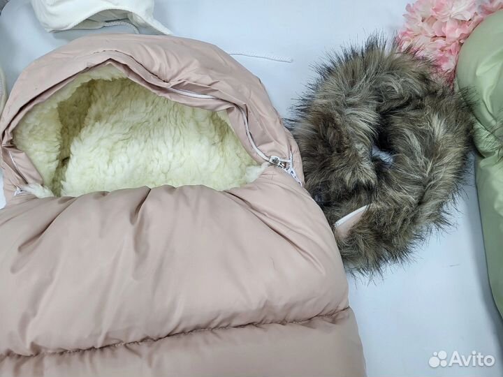 Зимний конверт в коляску