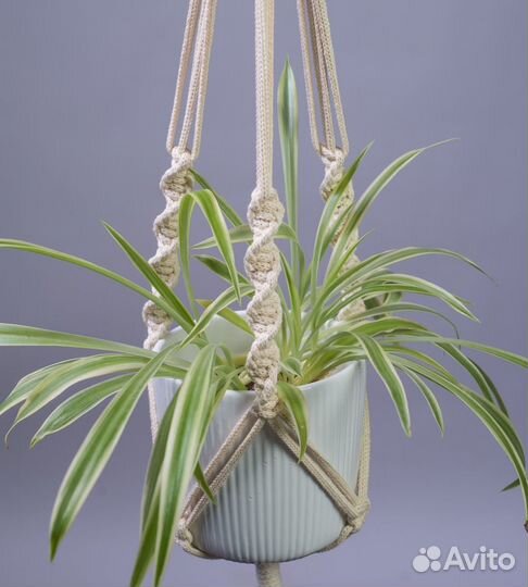 Комплект 3х подвесных кашпо для цветов