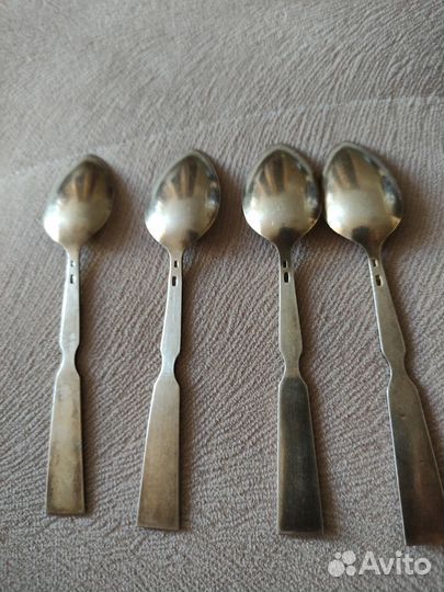 Серебряные ложки с эмалью 875 проба