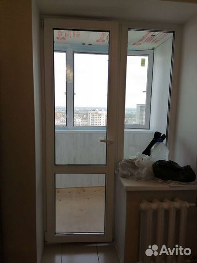 Балконный блок с дверью бу