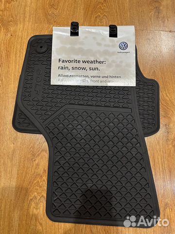 Автомобильные резиновые коврики golf 7