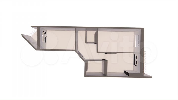 2-к. квартира, 66,3 м², 10/16 эт.