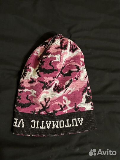 Шапка automatic vertical розовая как у Soda Luv